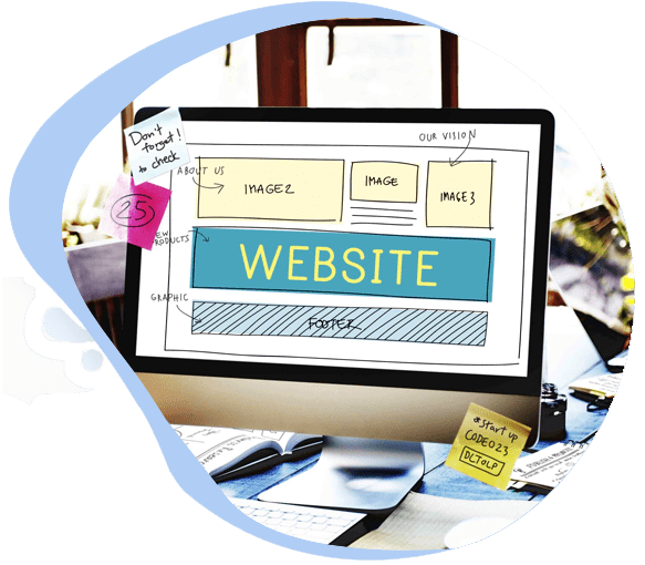 startup website design banner