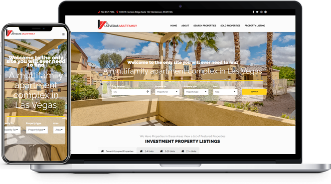 Lasvegas Multifamily website design from the PageTraffic portfolio