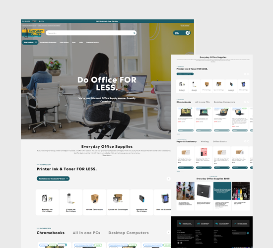 Shopify design example website design from the PageTraffic portfolio